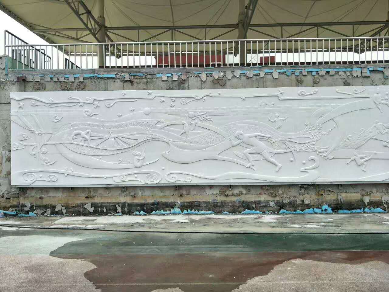 北京昌平附中21米浮雕