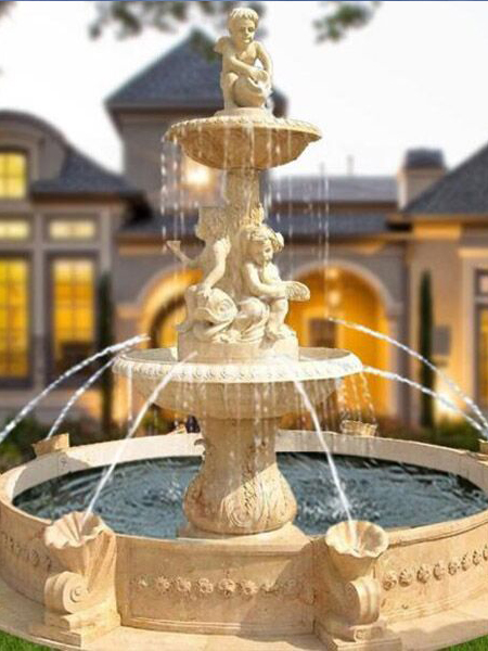 石雕噴泉