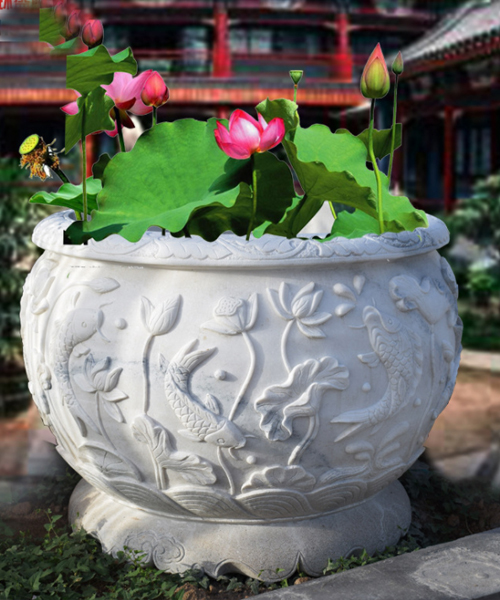 花盆雕塑石雕