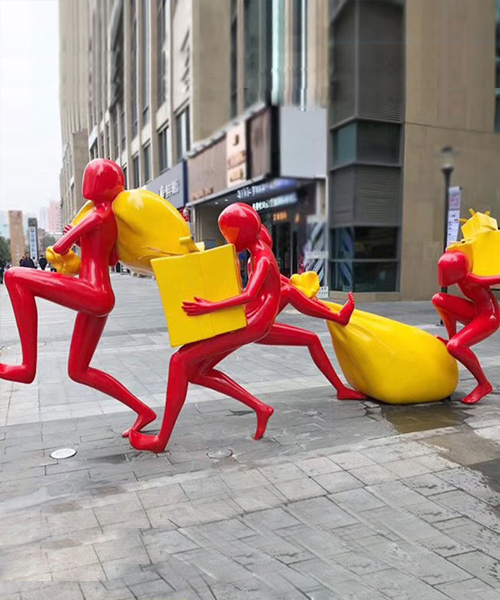 商業(yè)街美陳人物裝飾擺件