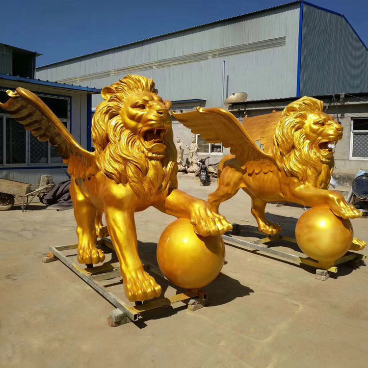 動(dòng)物銅雕銅獅子