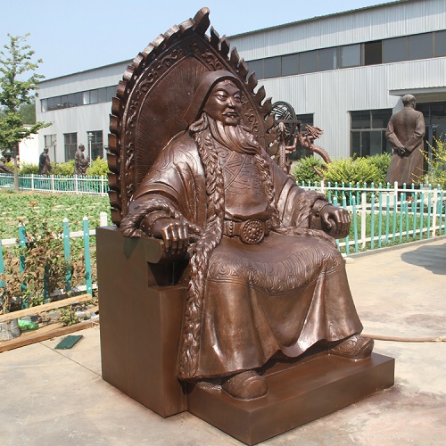 蒙古人物銅雕塑