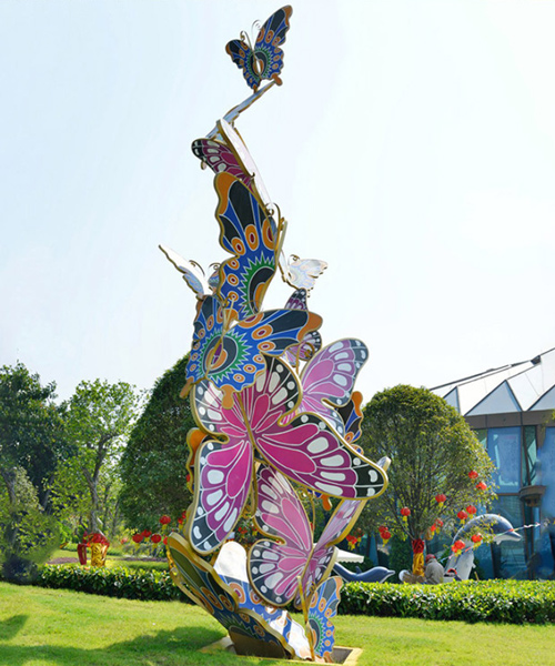 蝴蝶不銹鋼雕塑