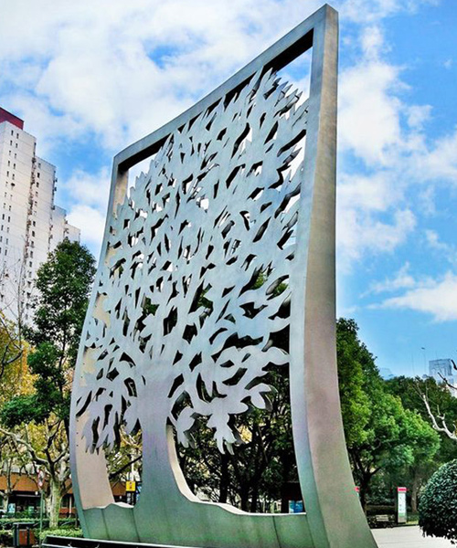 城市不銹鋼雕塑