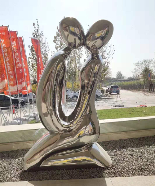 抽象人物不銹鋼雕塑