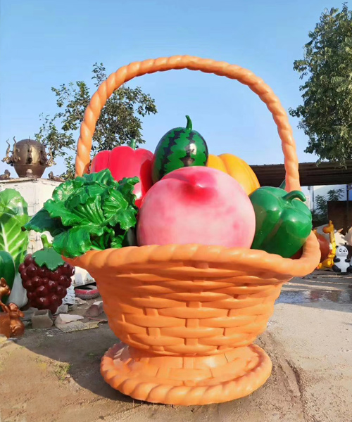 果籃雕塑