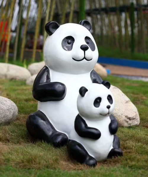 玻璃鋼熊貓雕塑