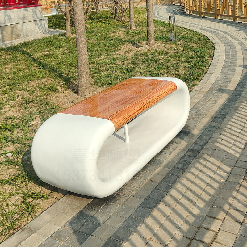 公園玻璃鋼仿木坐凳